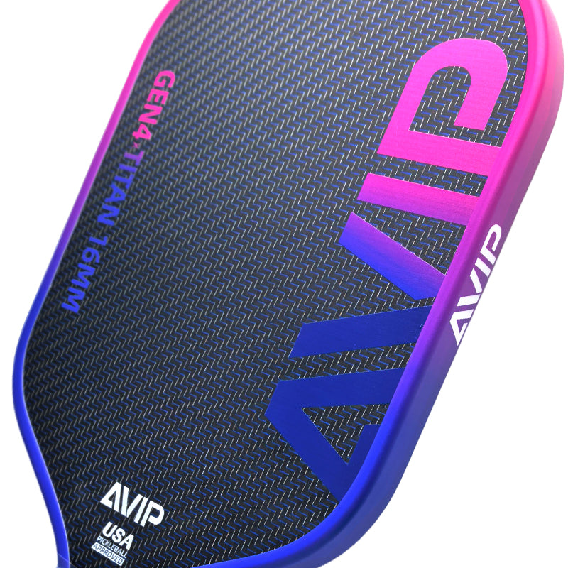 AVIP Ultra Series Blue Titanium Wire Pickleball Paddle