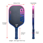 AVIP Ultra Series Blue Titanium Wire Pickleball Paddle