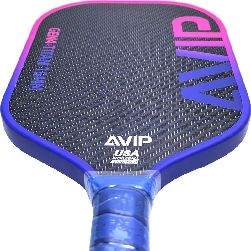 AVIP Ultra Series Blue Titanium Wire Pickleball Paddle