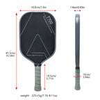 AVIP A Series Gen2 16MM T700 Raw Carbon Fiber Pickleball Paddle