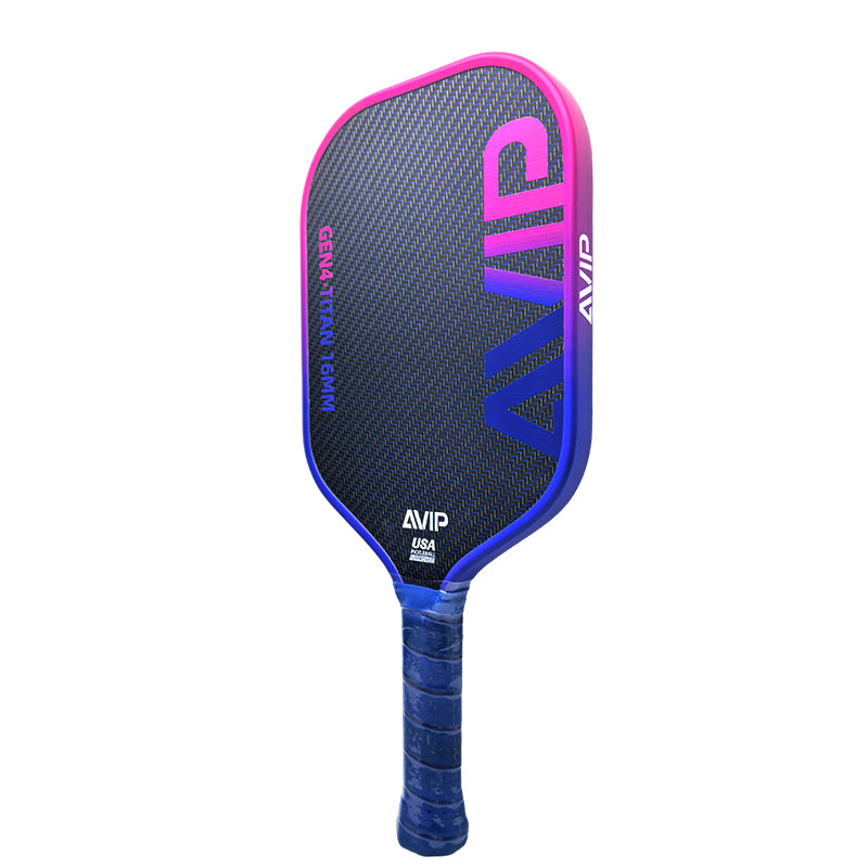 AVIP Ultra Series Blue Titanium Wire Pickleball Paddle