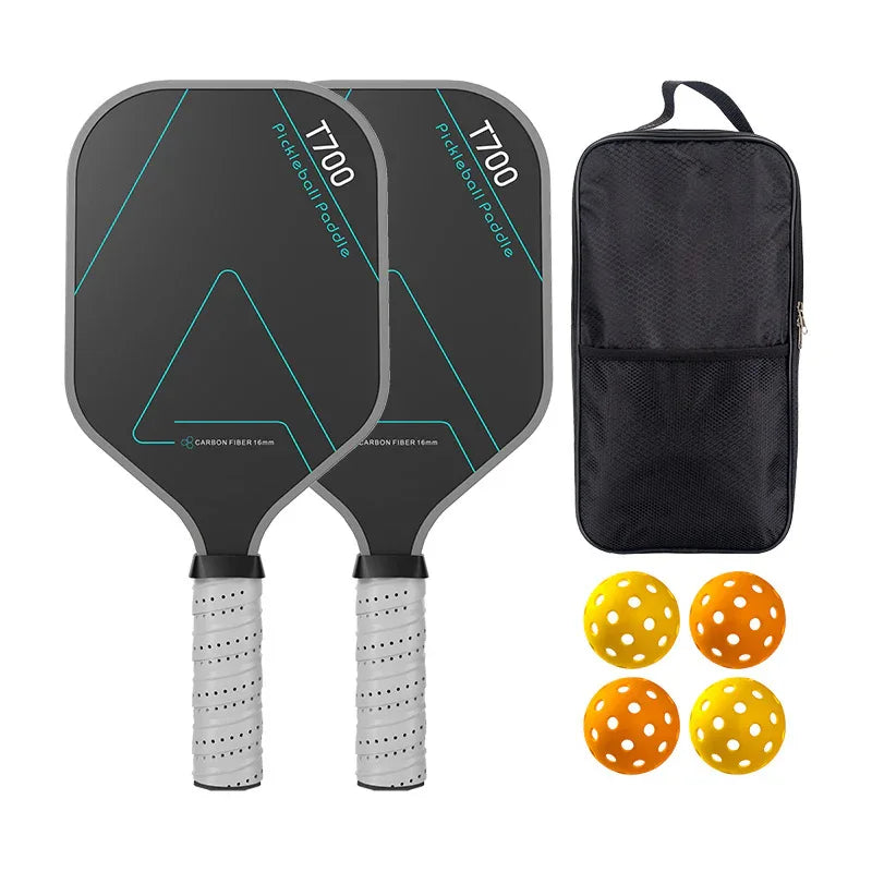 Pickleball Paddle Set - 2 Paddles, 4 Balls & Bag Bundle - AVIP