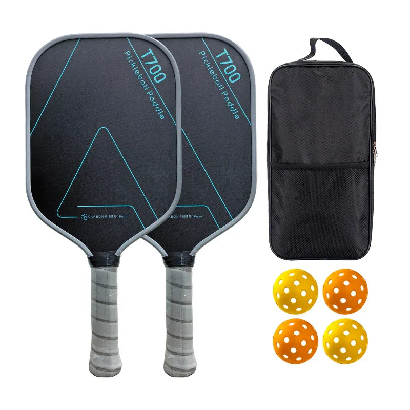 Pickleball Paddle Set - 2 Paddles, 4 Balls & Bag Bundle - AVIP
