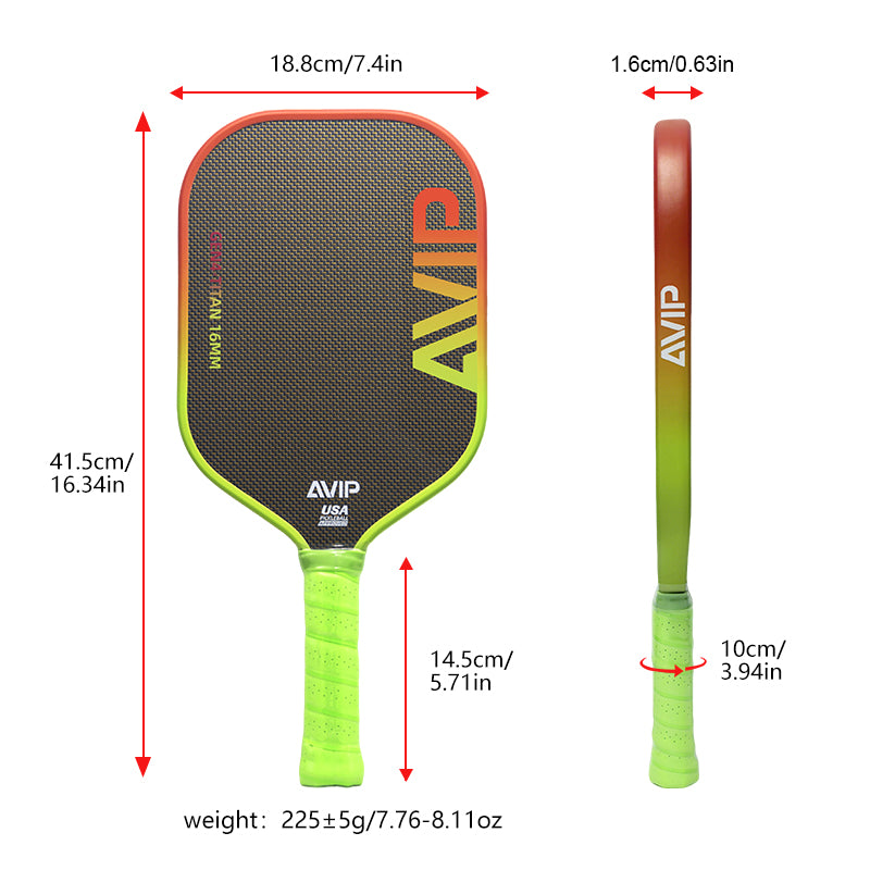 AVIP Ultra Series 16MM Titanium Wire Pickleball Paddle - AVIP