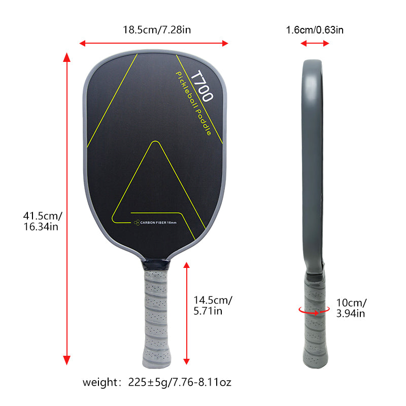 AVIP A Series Gen4 Wide Body 16MM T700 Carbon Fiber Pickleball Paddle