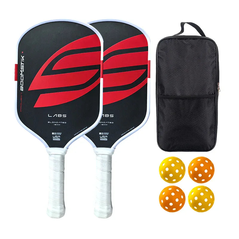 Pickleball Paddle Set - 2 Paddles, 4 Balls & Bag Bundle - AVIP