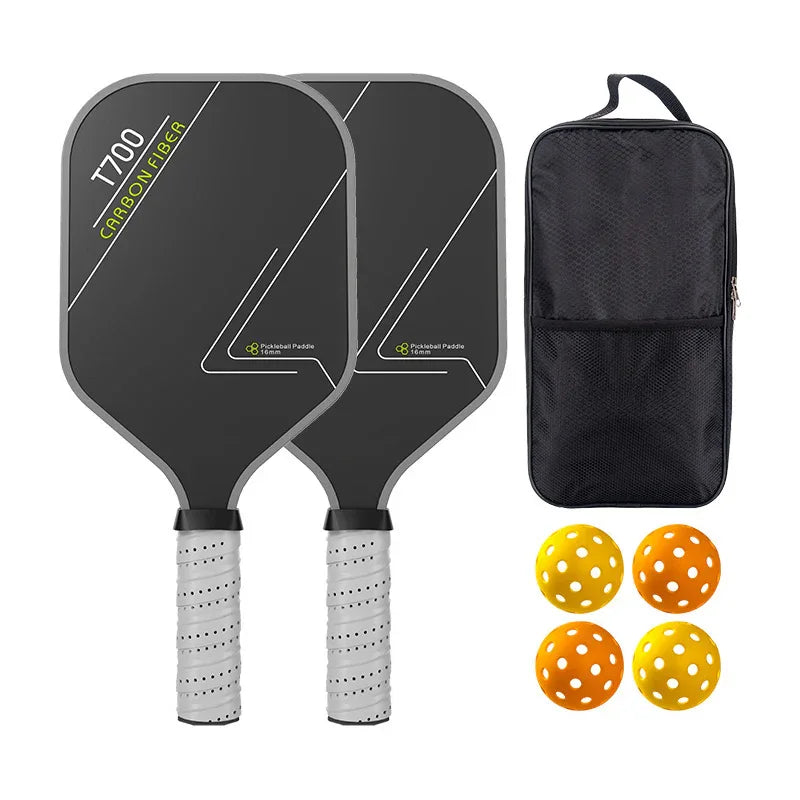 Pickleball Paddle Set - 2 Paddles, 4 Balls & Bag Bundle - AVIP