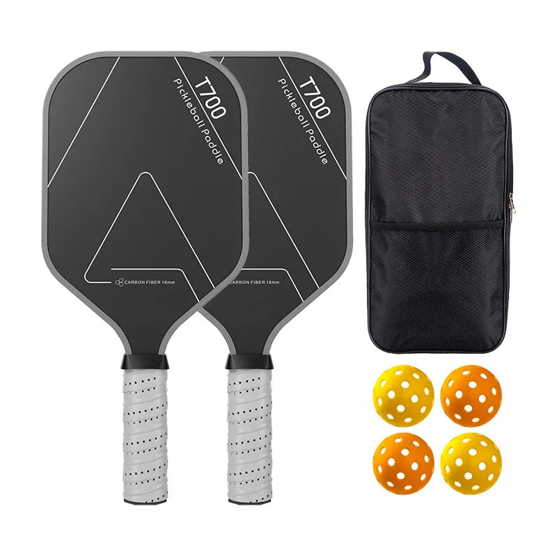 Pickleball Paddle Set - 2 Paddles, 4 Balls & Bag Bundle - AVIP